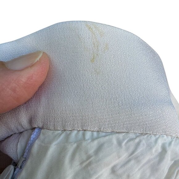 Carolyn Roehm Vintage Womens Silk Elegant Off-White Pleated Lined Dress Pants 12 - Picture 10 of 11